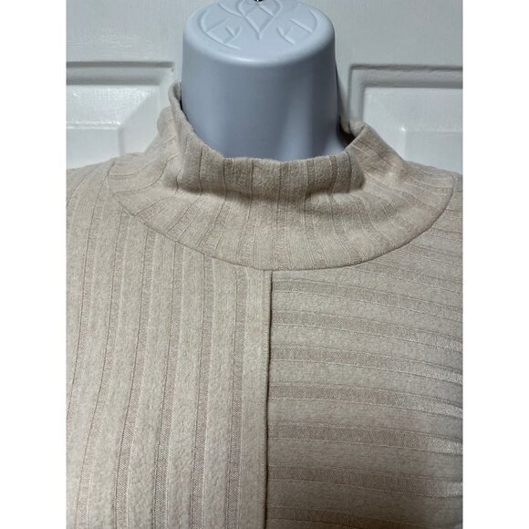 Saturday Sunday Anthropologie Womens Mock Neck Kate Ribbed Tunic Size M - Picture 3 of 8